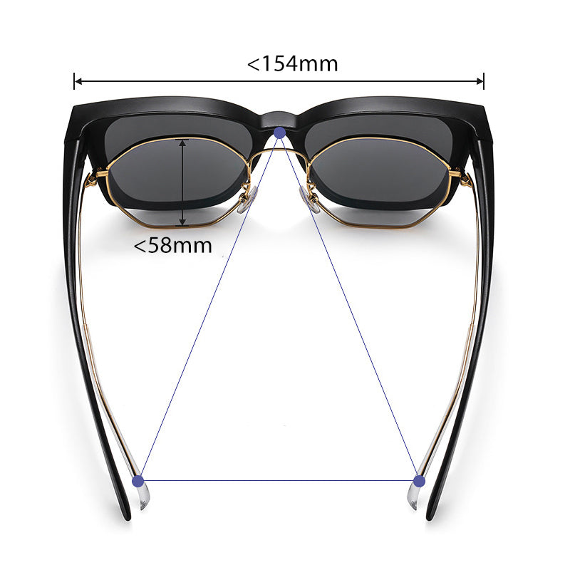 Fit Overlay Tinted Sunglasses